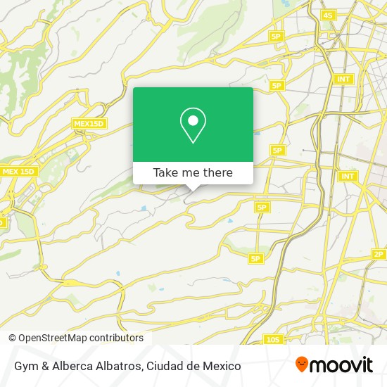 Gym & Alberca Albatros map