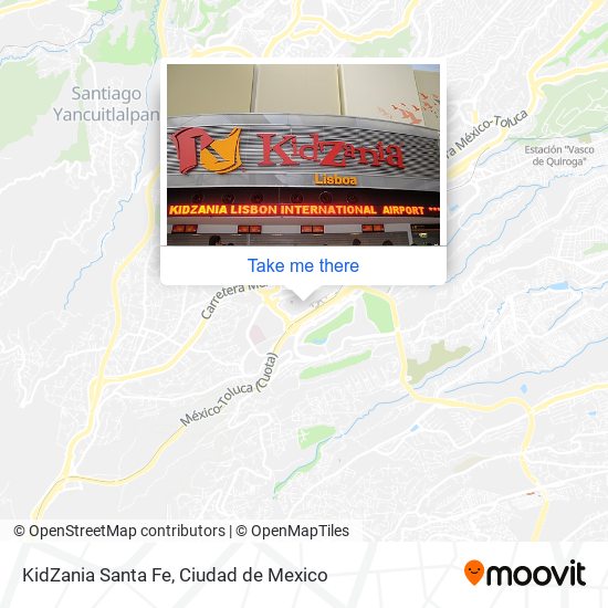 KidZania Santa Fe map