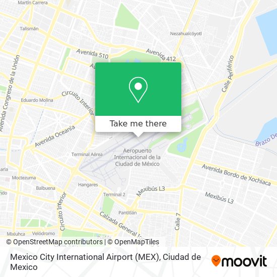 Mexico City International Airport (MEX) map