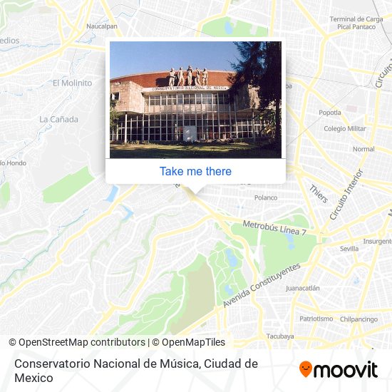 Mapa de Conservatorio Nacional de Música