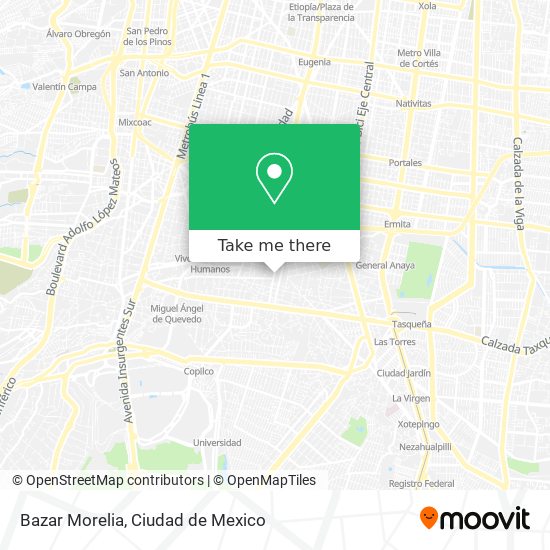 Mapa de Bazar Morelia