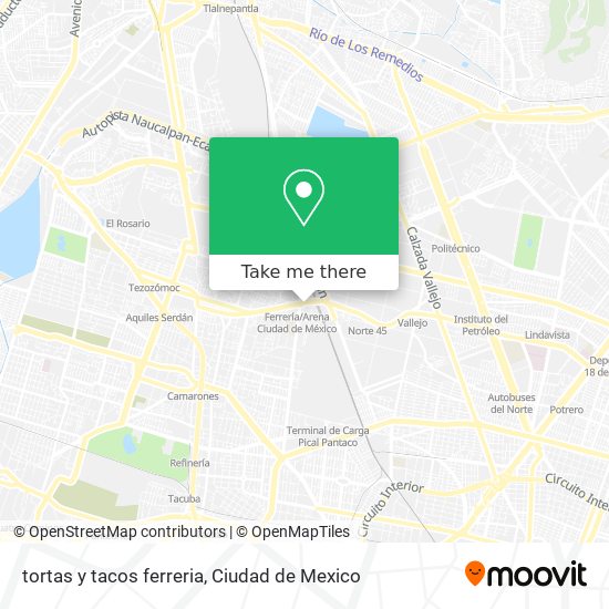 tortas y tacos ferreria map