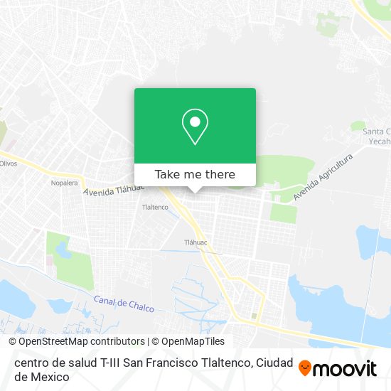 centro de salud T-III San Francisco Tlaltenco map