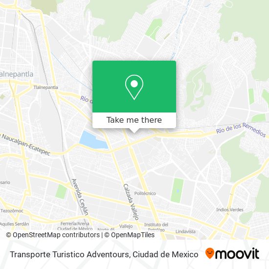 Mapa de Transporte Turistico Adventours