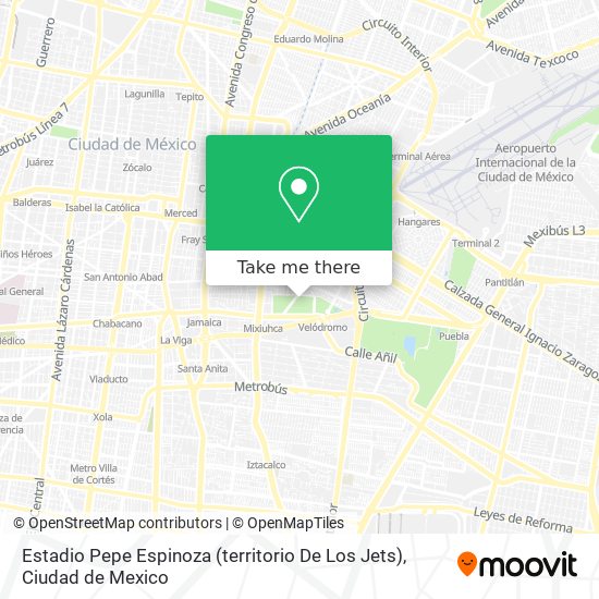Estadio Pepe Espinoza (territorio De Los Jets) map