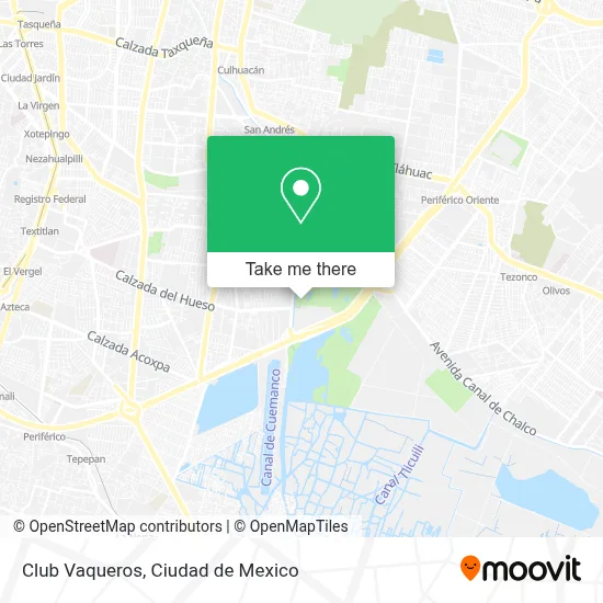 Club Vaqueros map