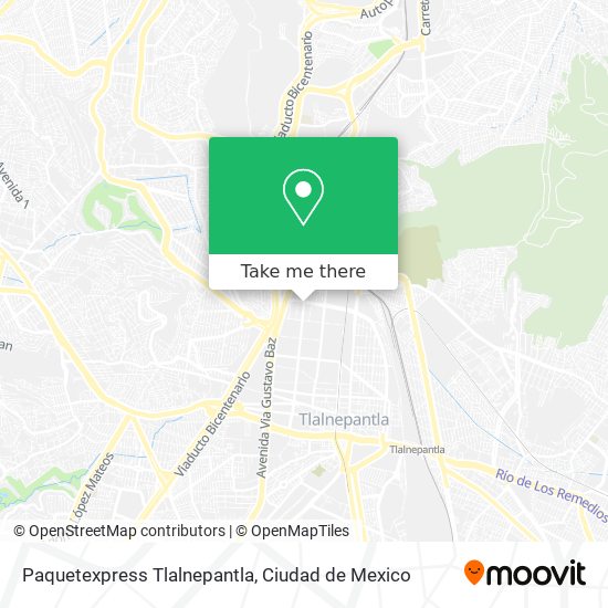 Paquetexpress Tlalnepantla map
