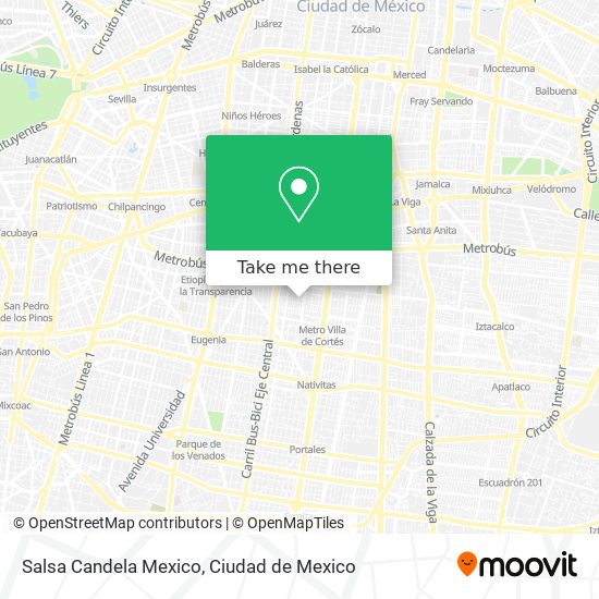 Salsa Candela Mexico map