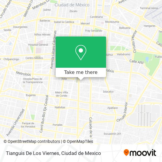 Tianguis De Los Viernes map
