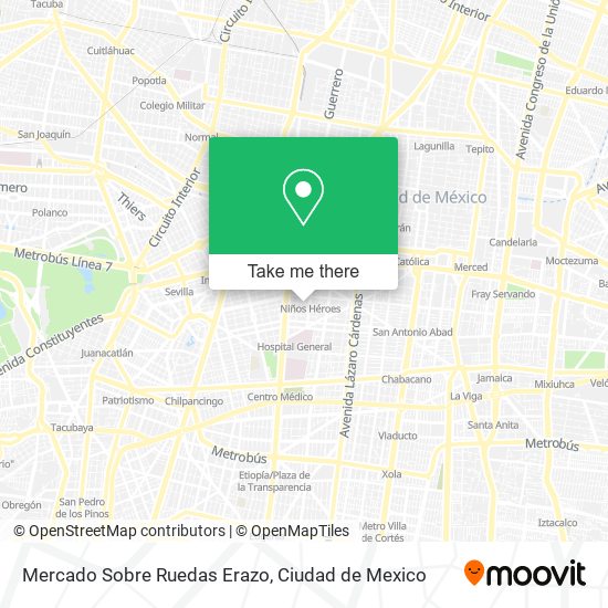 Mapa de Mercado Sobre Ruedas Erazo