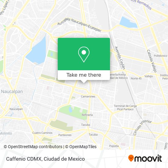 Caffenio CDMX map