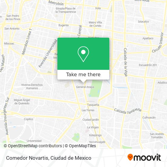 Comedor Novartis map