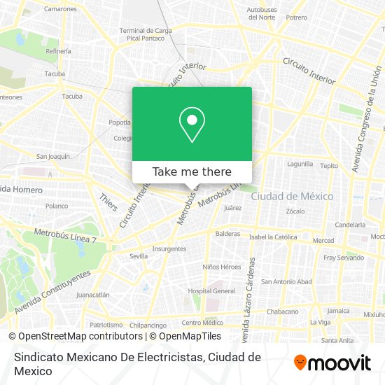 Mapa de Sindicato Mexicano De Electricistas