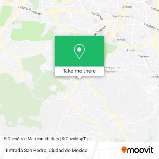 Entrada San Pedro map