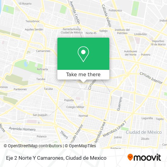 Eje 2 Norte Y Camarones map