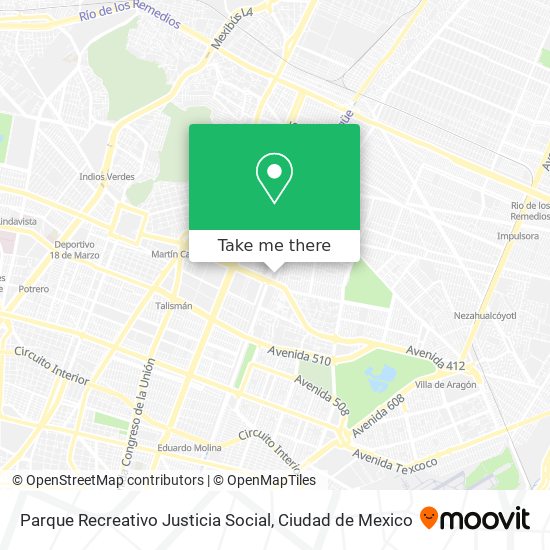 Parque Recreativo Justicia Social map