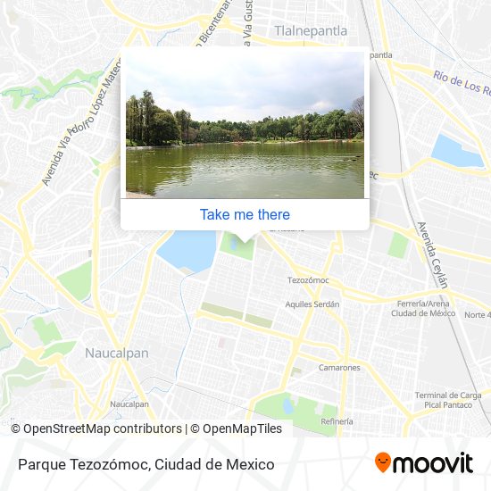 Parque Tezozómoc map