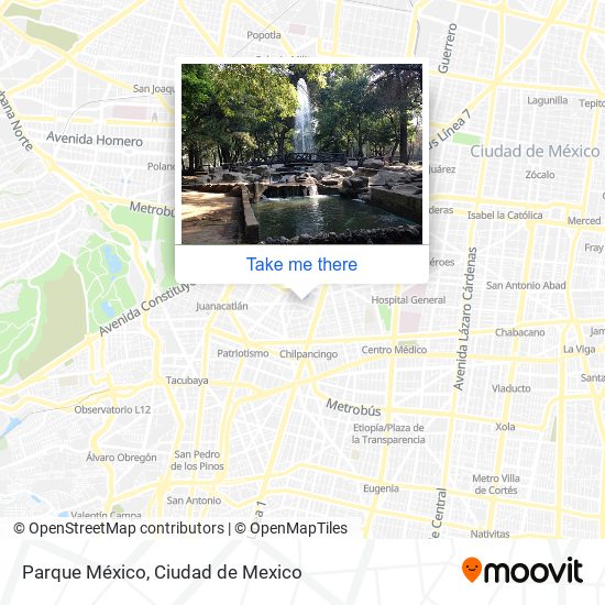 Mapa de Parque México