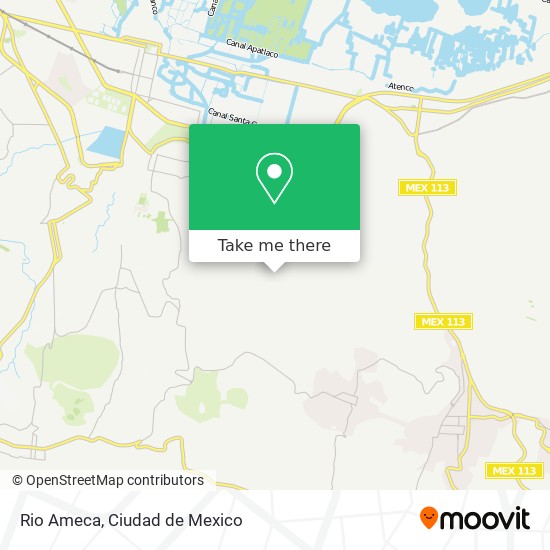 Rio Ameca map