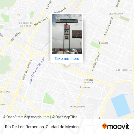 Río De Los Remedios map