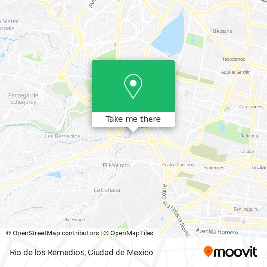 Rio de los Remedios map