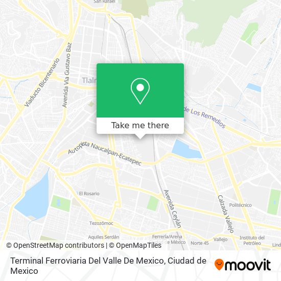 Terminal Ferroviaria Del Valle De Mexico map
