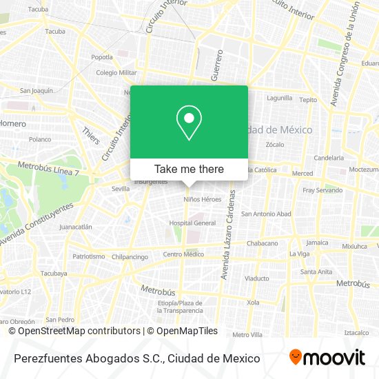 Perezfuentes Abogados S.C. map