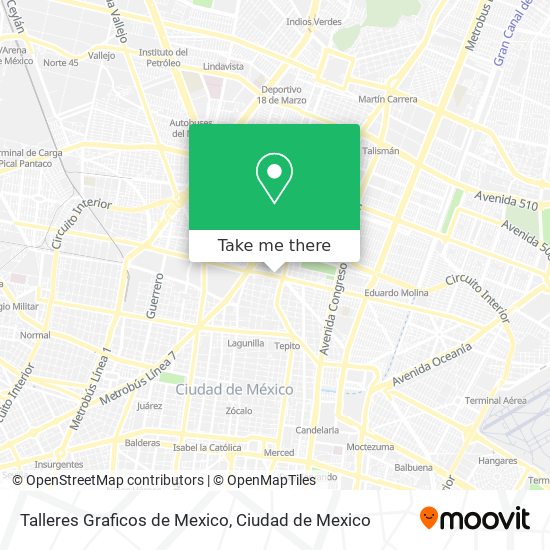 Talleres Graficos de Mexico map