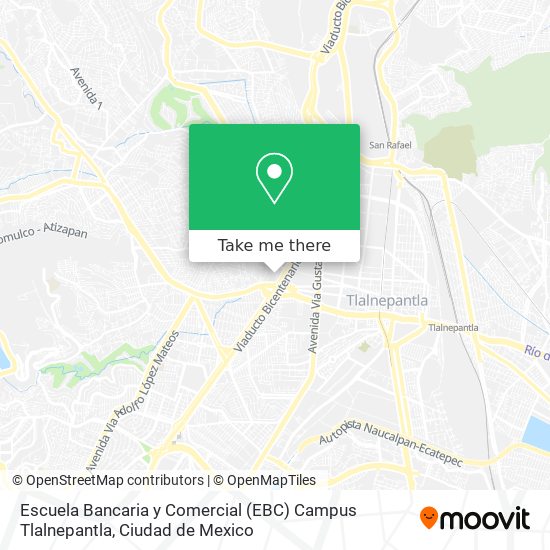 Escuela Bancaria y Comercial (EBC) Campus Tlalnepantla map