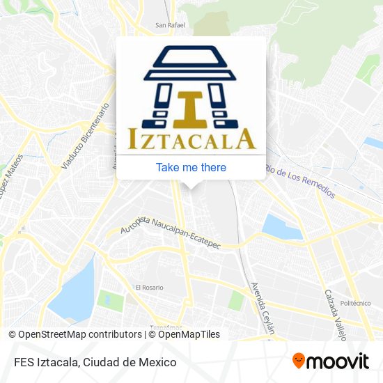 FES Iztacala map