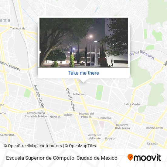 Escuela Superior de Cómputo map