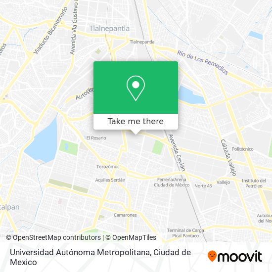 Universidad Autónoma Metropolitana map