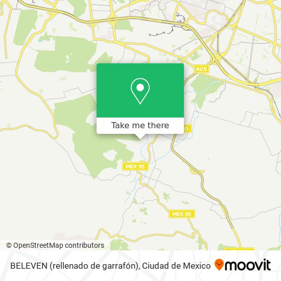 BELEVEN (rellenado de garrafón) map