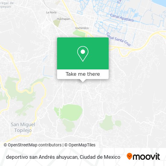 deportivo san Andrés ahuyucan map