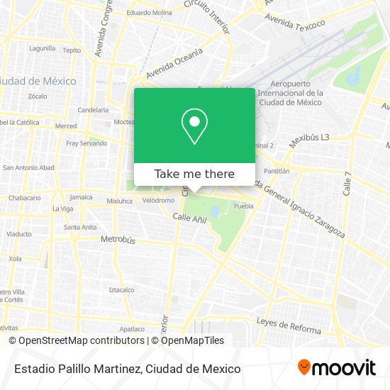 Estadio  Palillo  Martinez map