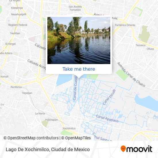 Lago De Xochimilco map