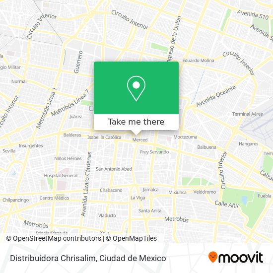 Distribuidora Chrisalim map