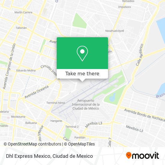 Dhl Express Mexico map