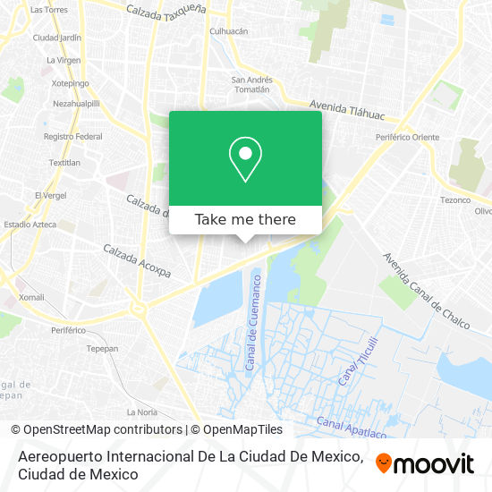 Aereopuerto Internacional De La Ciudad De Mexico map