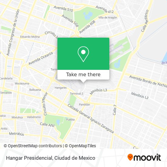 Hangar Presidencial map