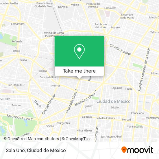 Sala Uno map