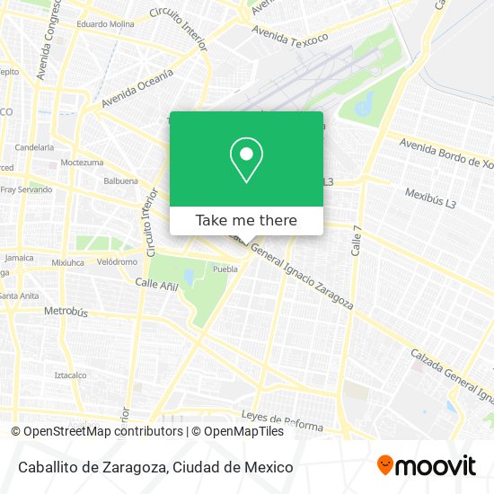 Mapa de Caballito de Zaragoza