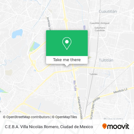 C.E.B.A.  Villa Nicolás Romero map