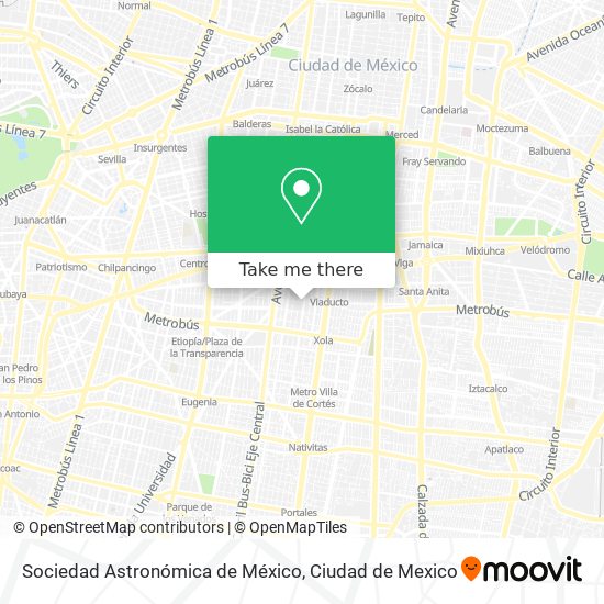 Sociedad Astronómica de México map