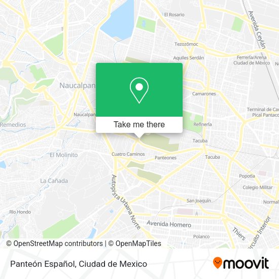 Mapa de Panteón Español