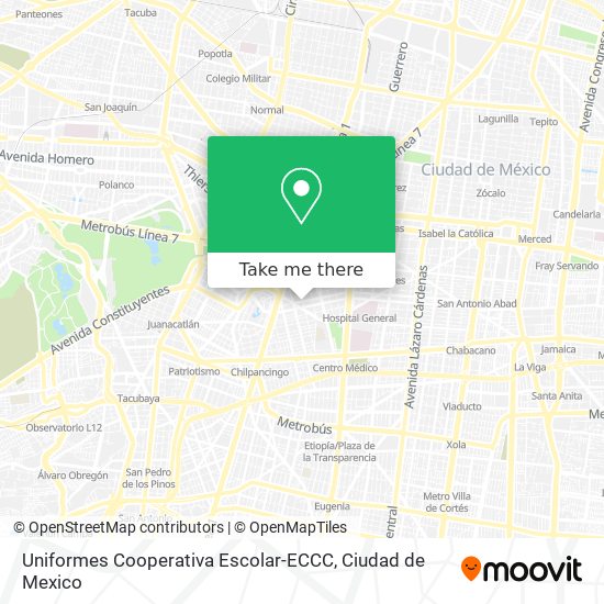 Uniformes Cooperativa Escolar-ECCC map