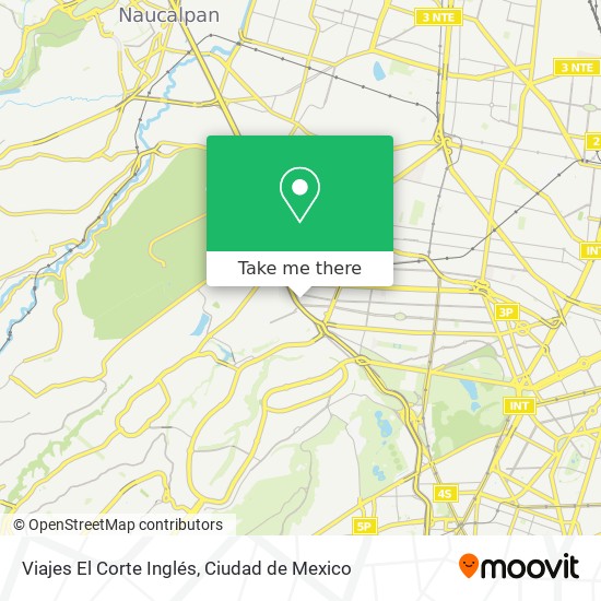 Viajes El Corte Inglés map