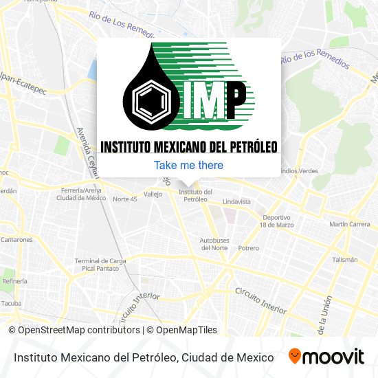 Instituto Mexicano del Petróleo map