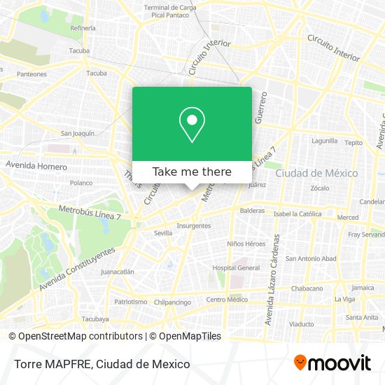 Torre MAPFRE map