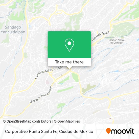 Corporativo Punta Santa Fe map